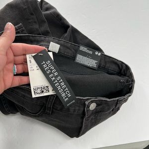 H&M Black Super Stretch Super Skinny High Waist Pants Ladies Size 8 NEW